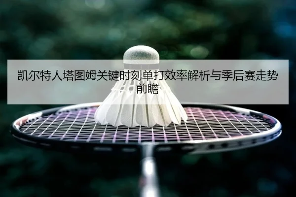 凯尔特人塔图姆关键时刻单打效率解析与季后赛走势前瞻